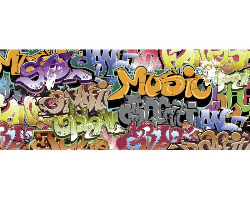 Vlies Fototapete - Graffiti 375 x 150 cm